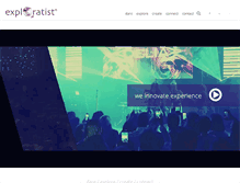 Tablet Screenshot of exploratist.ro
